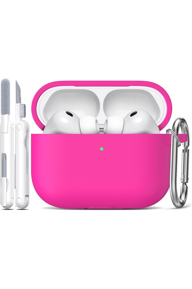 غطاء AirPods Pro 3 (2025) من السيليكون الناعم - وردي زهري