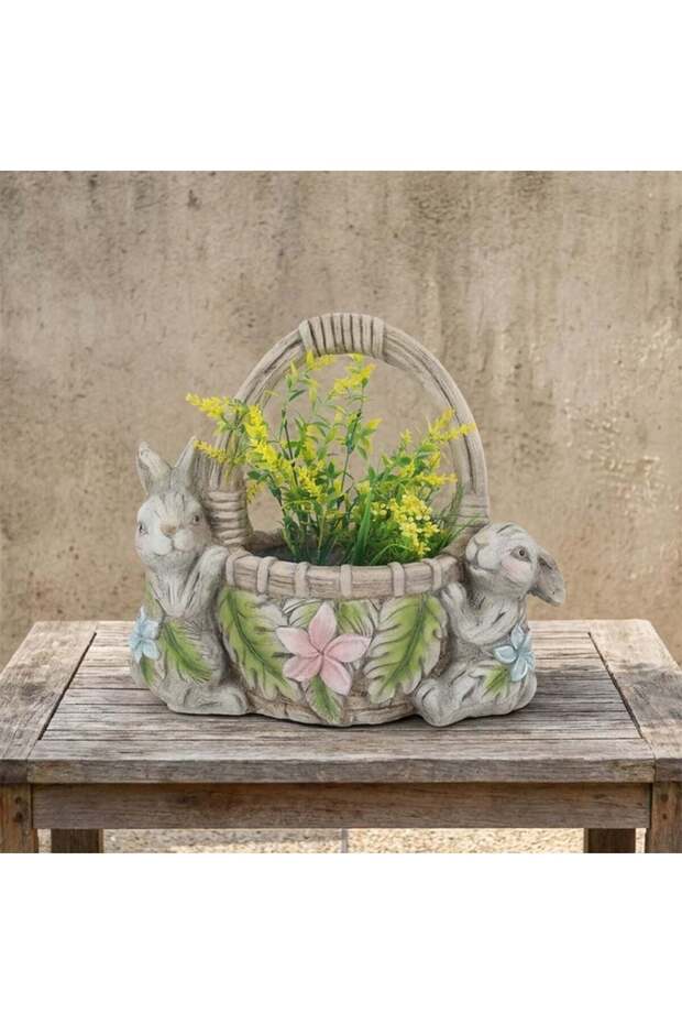 Mgo Bunny Duo 35.5X19X31Cm, Multicolour, Paired Bunny Gard