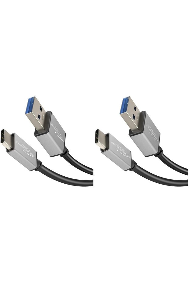 كابل USB-A 3.0 إلى USB-C - بطول 2 متر (عبوة من قطعتين)