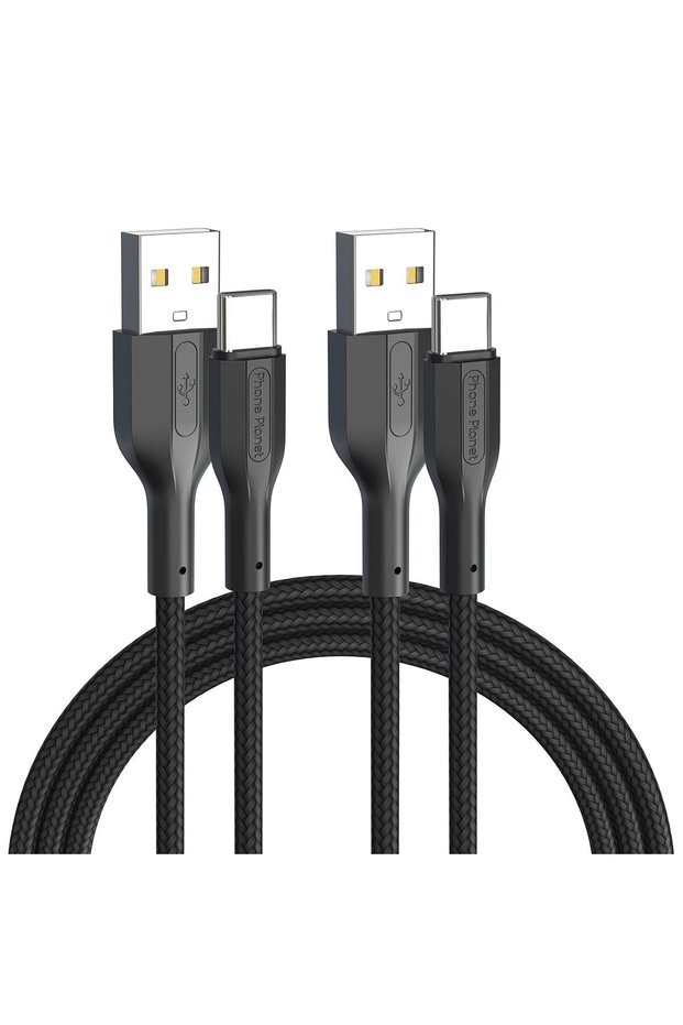 كابل USB-C للشحن السريع [عبوة من قطعتين/1.2 متر] كابل من النوع C بقوة 3 أمبير للشحن السريع ونقل البيانات