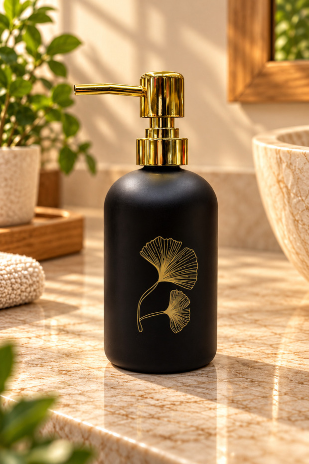 500 ml Patterned Glass Liquid Soap Dispenser