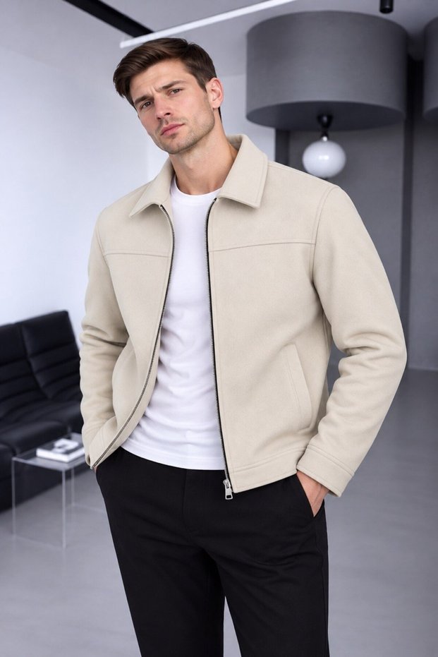 Old Money Thick Fabric Non-Pilling Basic Cashmere Jacket