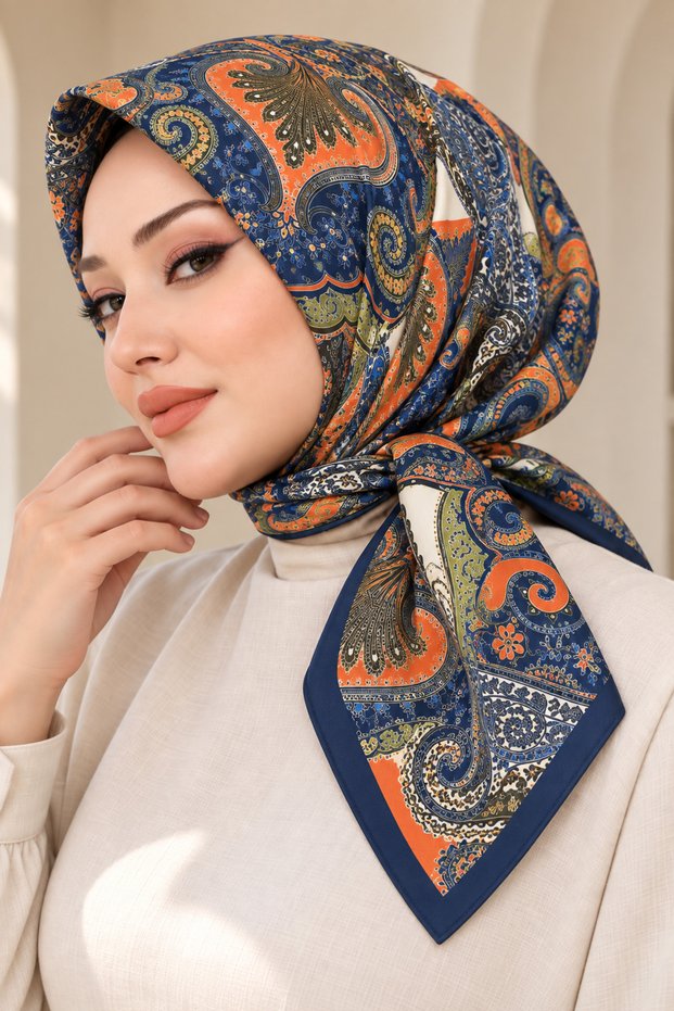 Desenli Soft Eşarp - 097