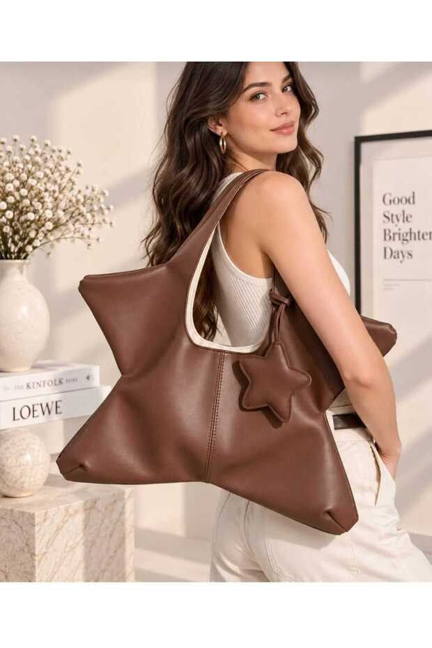 Women's Star Form Charm Hand and Shoulder Bag