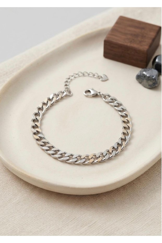 316L Stainless Steel Cuban Chain Men's Bracelet