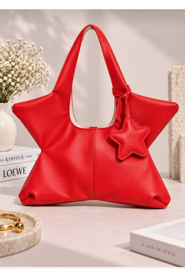 Women's Star Form Charm Hand and Shoulder Bag