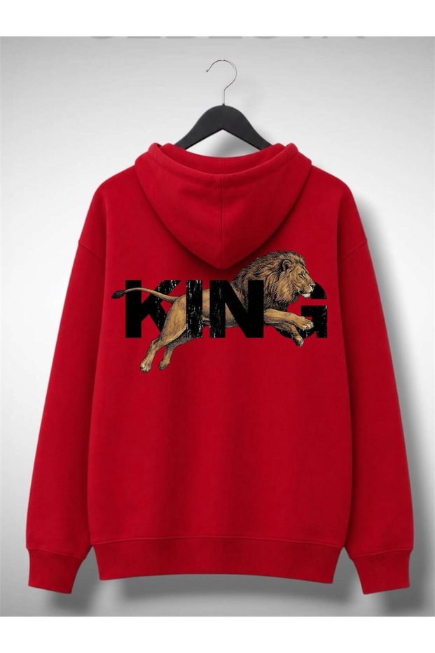 New Season Printed 3 Yarn Cotton Hooded Sweatshirt