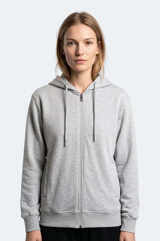 Kiron I Women's Hooded Gray Sweatshirt