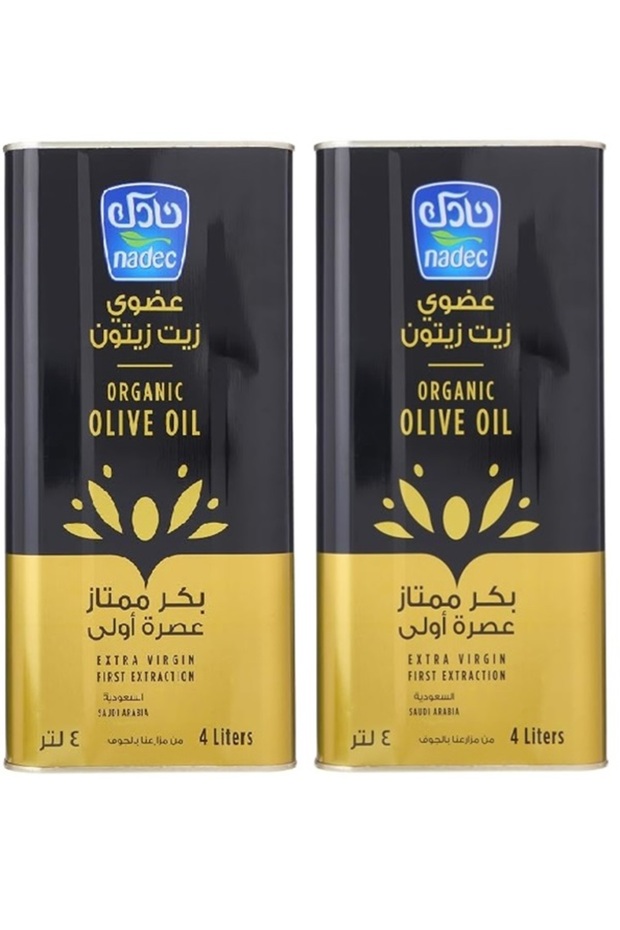 زيت زيتون بكر ممتاز عضوي، 4 لتر (قطعتان)