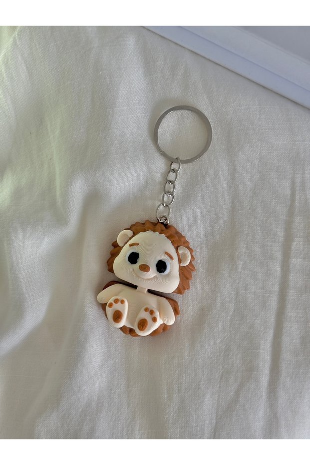 Cute Hedgehog Keychain Bag Accessory / Hedgehog Charm Keychain