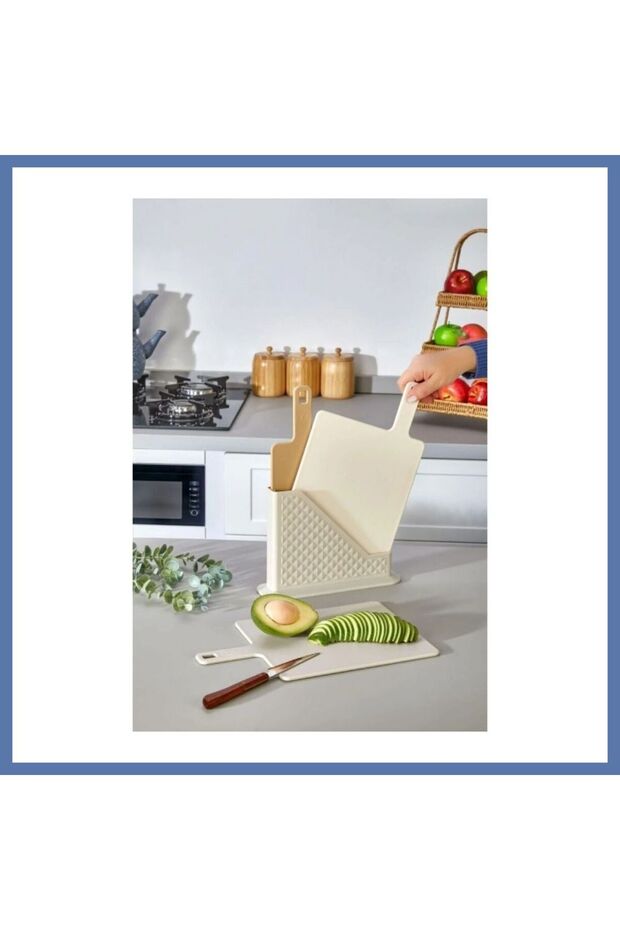 Cutting Board with Handle 4 Piece Set Aanova