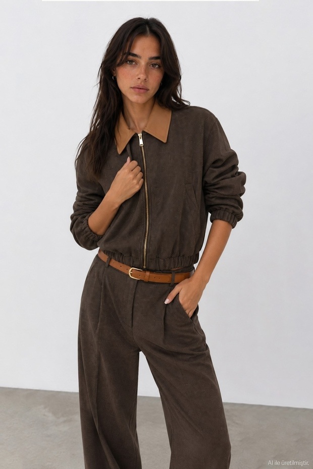 Women's Jacket Ckt02734 Brown