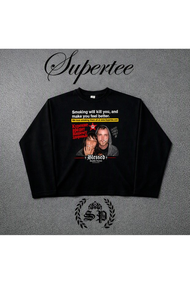 Supertee Design Vintage Long Sleeve Rusxxaa11Nn Printed Long Sleeve T-Shirt
