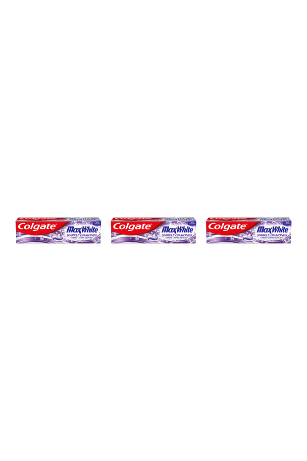 3x PACK Max White Sparkle Diamonds Toothpaste 75ml