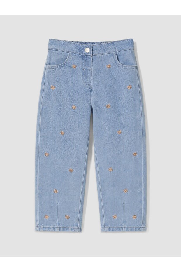 Peak New Season Blue Baggy-Fit Girls' Baby Jeans
