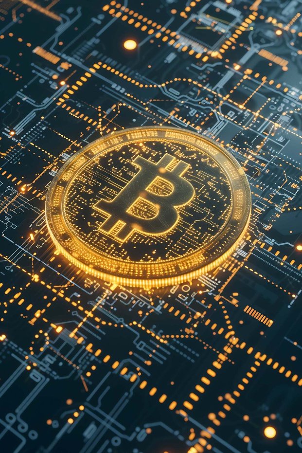 Bitcoin Pop Art Metal Poster - Magnetic Wall Art Print