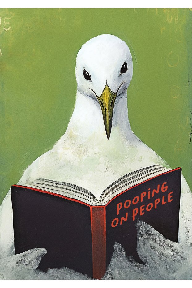 Pooping On People Pop Art Metal Poster - Magnetic Wall Art Print