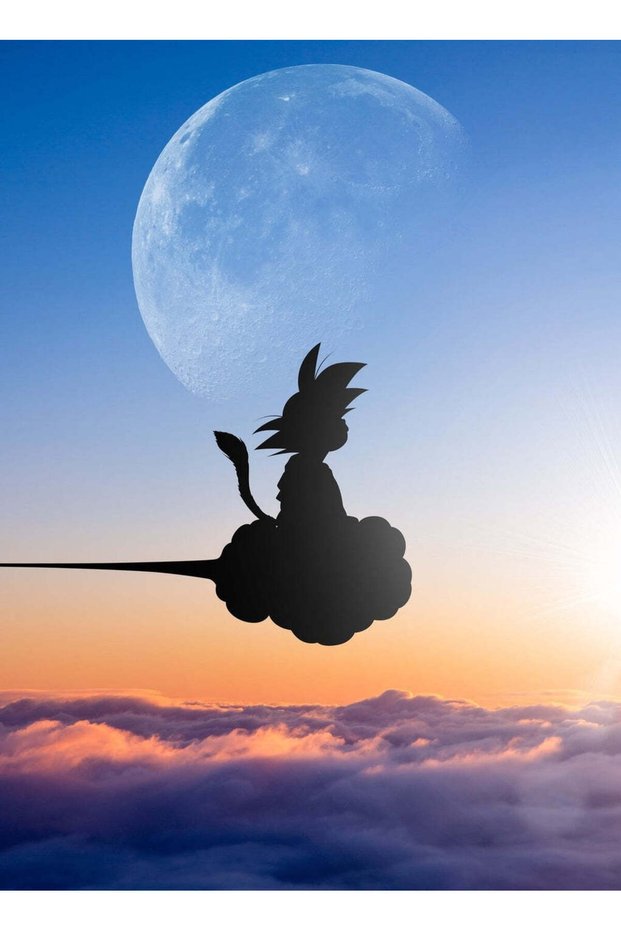 Goku Anime Metal Poster - Magnetic Wall Art Print