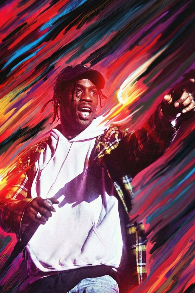 Travis Scott 2 Pop Art Metal Poster - Magnetic Wall Art Print