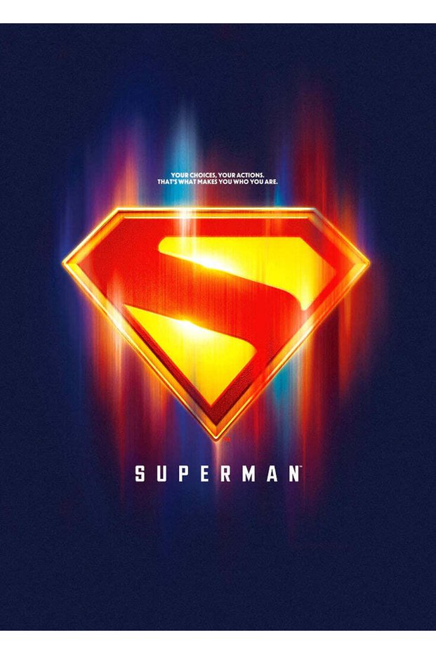 Superman Shield Pop Art Metal Poster - Magnetic Wall Art Print