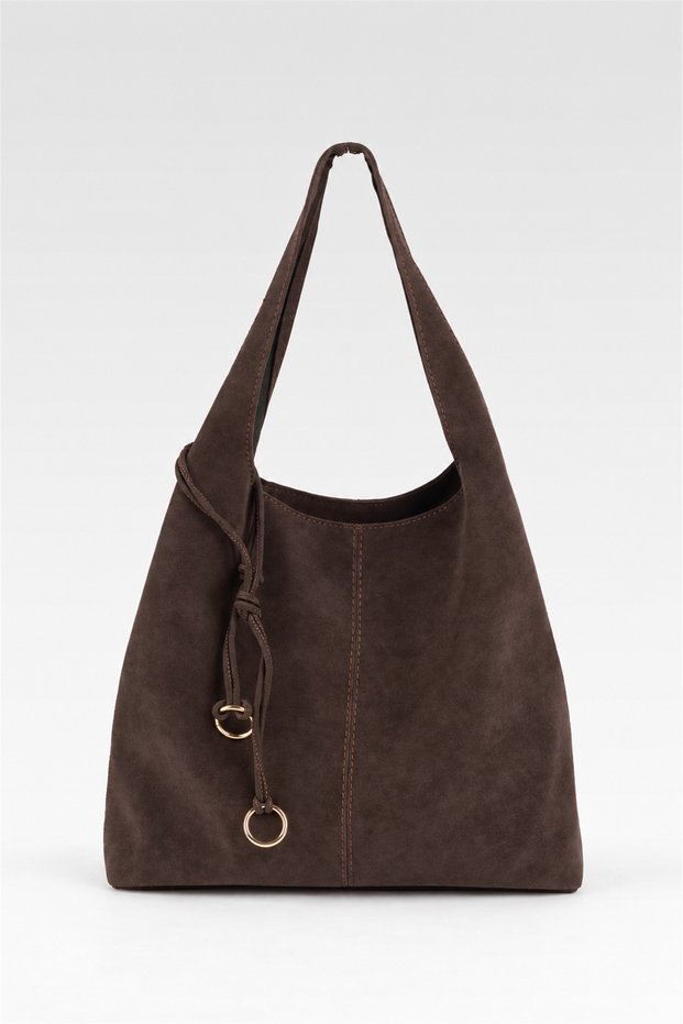 Shoulder Bags - Brown - Faux leather