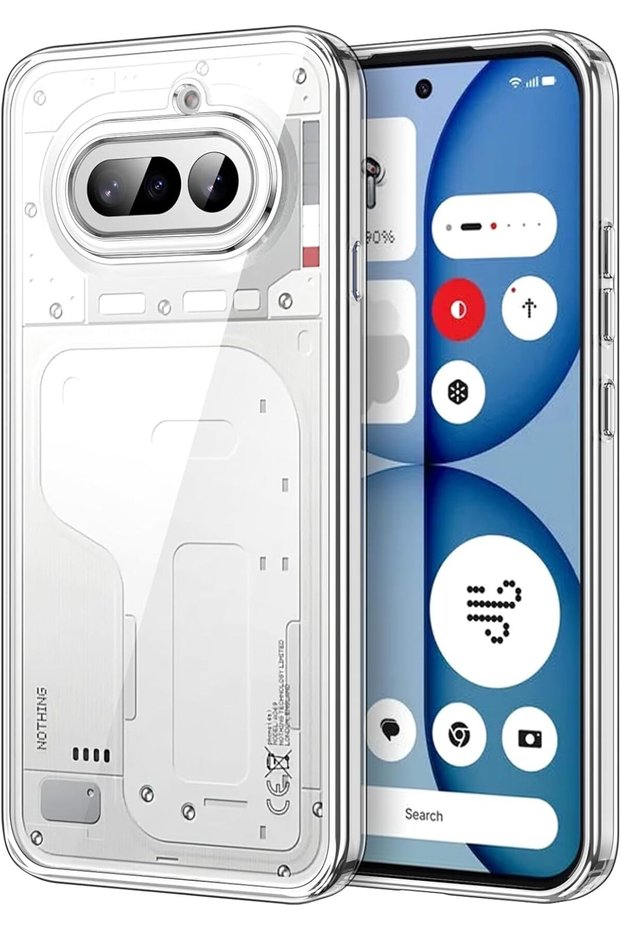 غطاء لهاتف Nothing Phone 4a، مضاد للاصفرار، شفاف