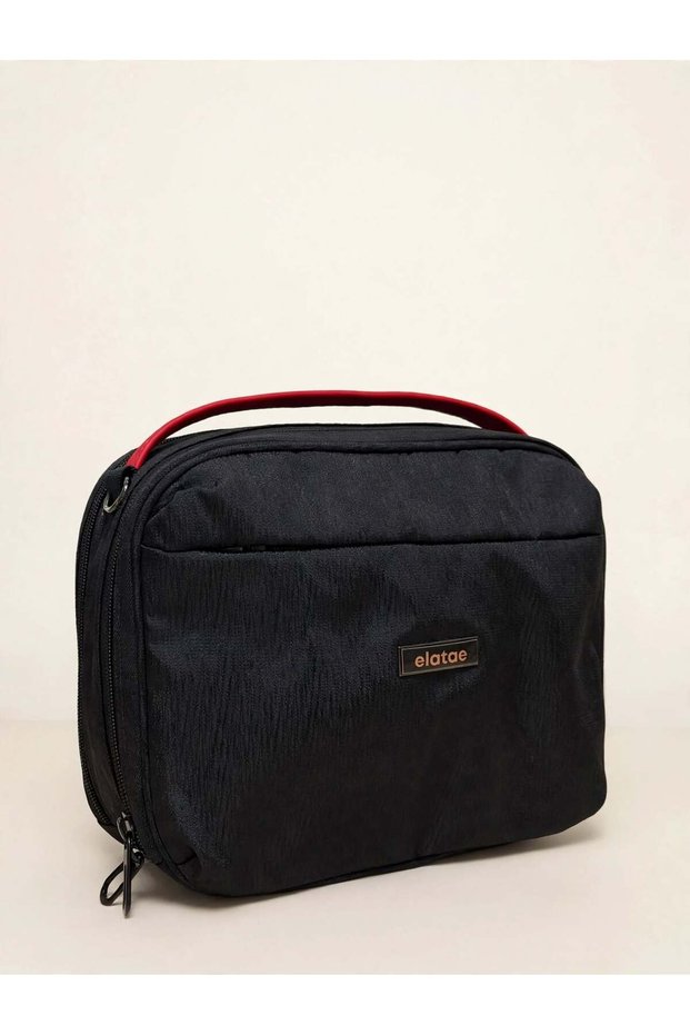 Multi-Compartment Makeup Bag Hand Luggage Travel Cosmetic and Grooming Bag with Shoulder Strap Elt171