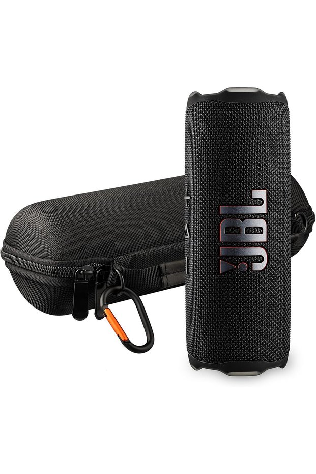 Flip 7 Portable Bluetooth Speaker (Black) | Bold Pro Sound with AI Sound Boost, 16-Hour Playtime, IP68 Waterproof & Dustproof, Auracast Multi-Speaker Pairing + Travel Case