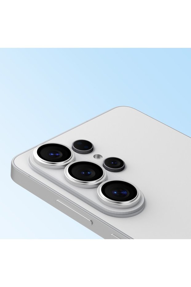 Galaxy S26 Ultra Alloy Original Anti-Glare Camera Lens Protector with Attachment Silver