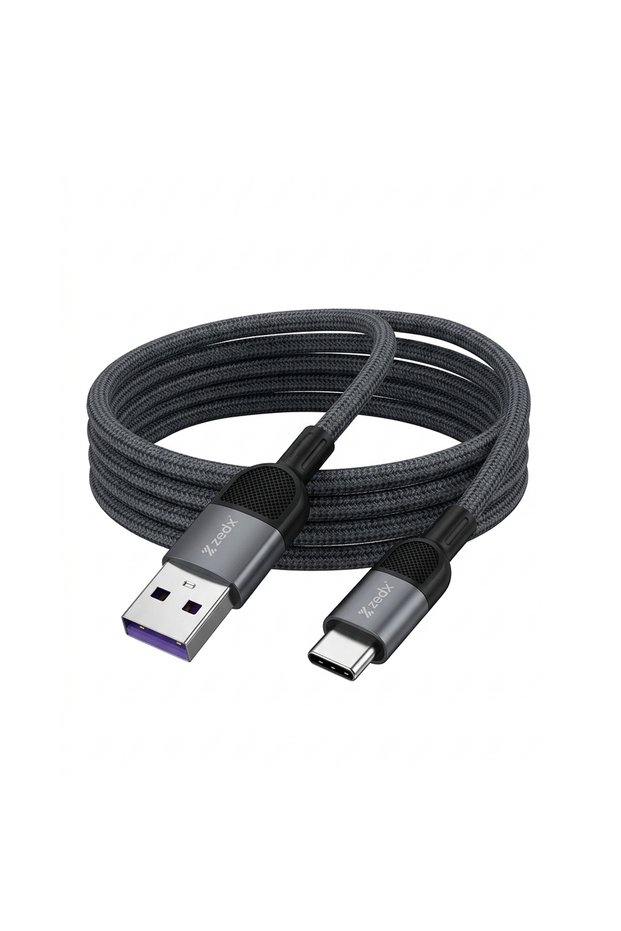 USB-A to Type-C Fast Charger Cable 3A (1.5M) | Durable Braided Fast Charging Cord with Overheat Protection & Smart Chip