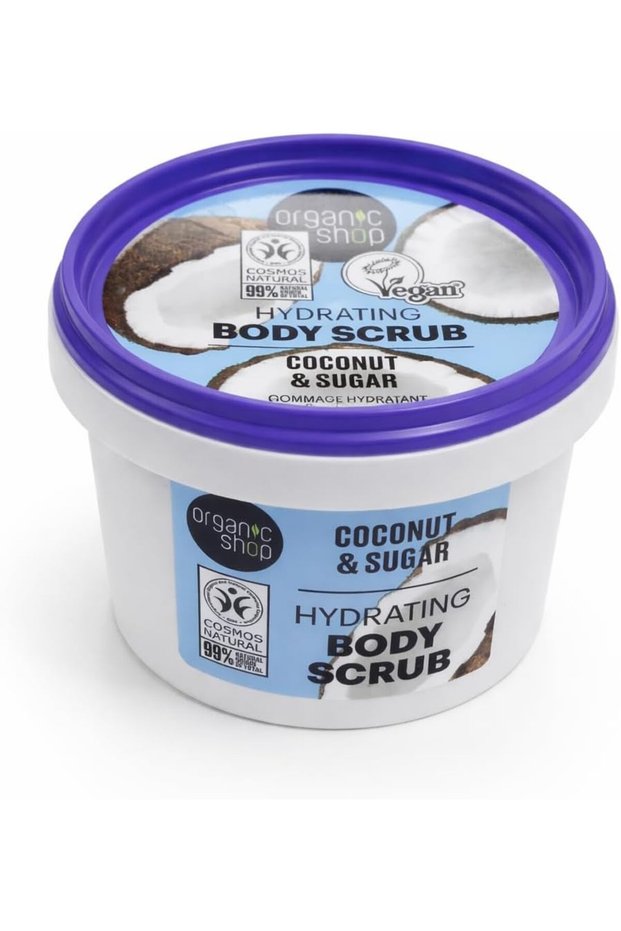 Hydrating Body Scrub with Coconut & Sugar, Exfoliating, Skin Renewal, 100 g