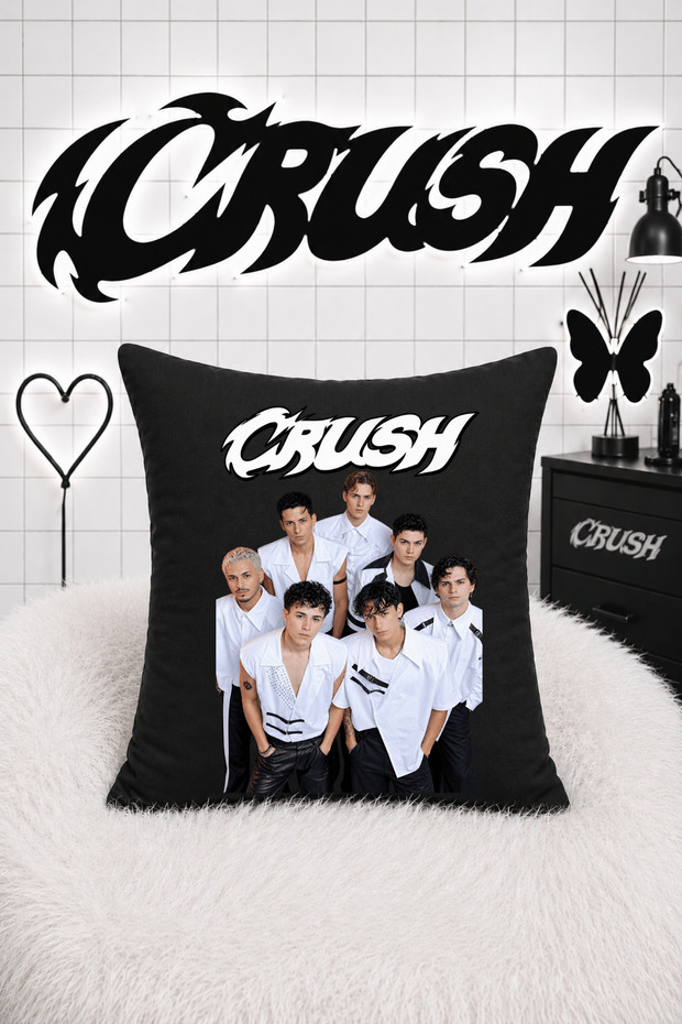 Crush Printed Fleece Fabric Pillow Cushion