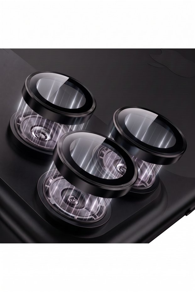 iPhone 18 Pro/18 Pro Max Camera Protection with Ar+ Af+ Premium Camera, Black Lens Protector, Tempered Glass
