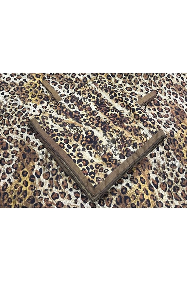 Glamouria Modal Scarf with Leopard Print