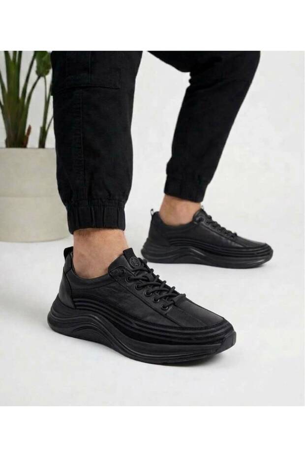 Men's Inside and Outside Genuine Leather Winter Gel Sole Men's Shoes 402