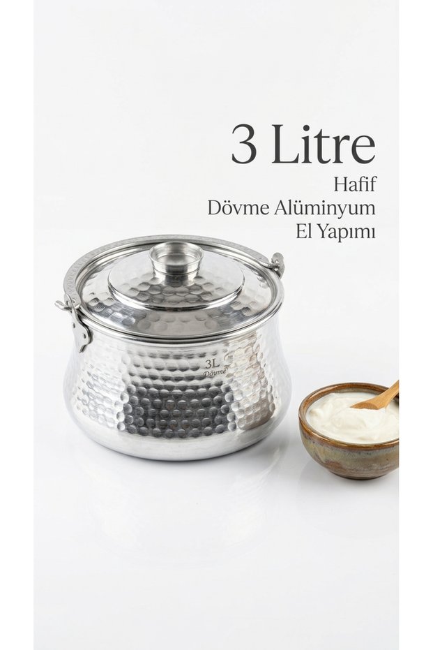 Forged Aluminum Lightweight Yogurt Maker – Helke – Satıl- Handcrafted 3 Lt