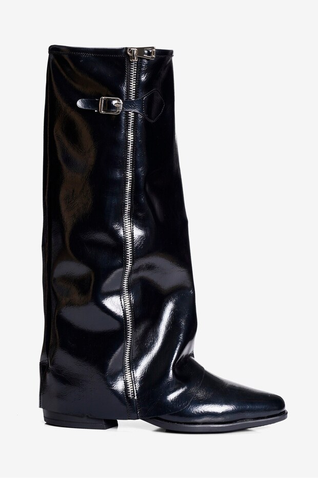 Women's Boots Zippered Short Heeled Kassel Black