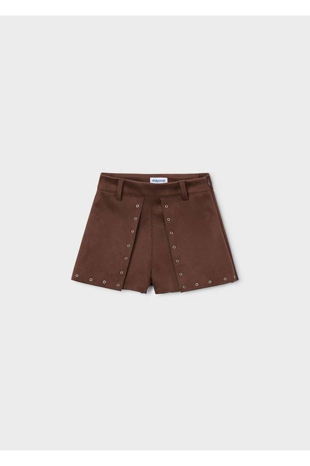 Girl's Nubuck Shorts 2-10 Years Brown