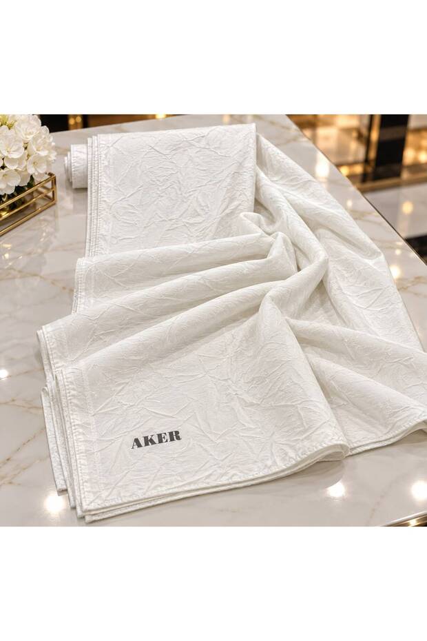 Bambu Kraş Şal - 6060700-912 - Krem