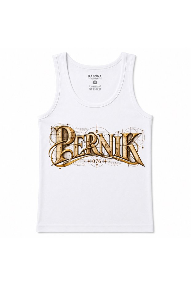 Pernik Gothic Typography Tank Top