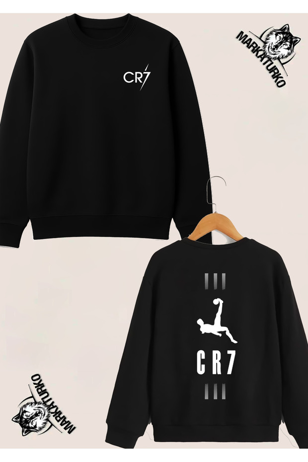 Ronaldo Special Design Double-Sided Printed Crew Neck Sweatshirt