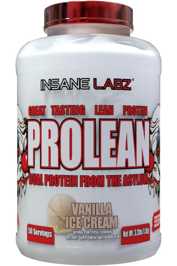 ProLean Premium Hydrolyzed Collagen Protein & Whey Isolate Protein Powder 50 Servings Vanilla Ice Cream