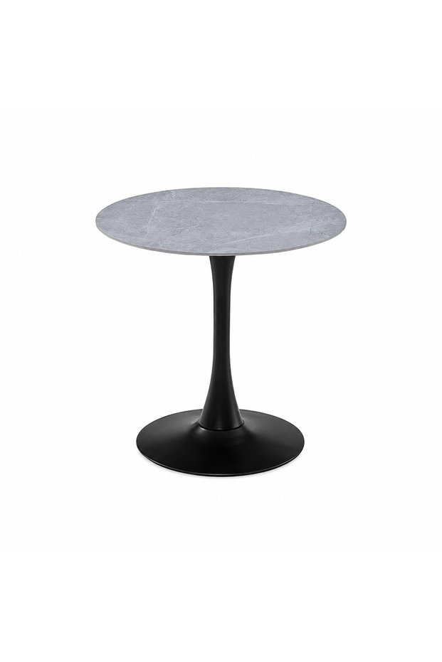 طاولة كافيه سيراميك دائري 70*70 TX-001 GREY