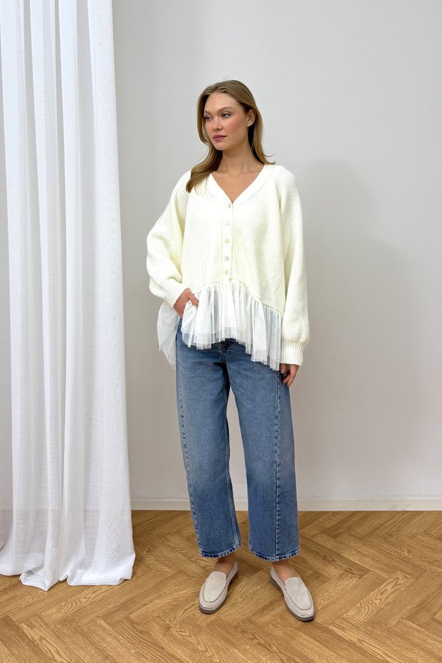 Tulle Knitwear Cardigan 3-1234