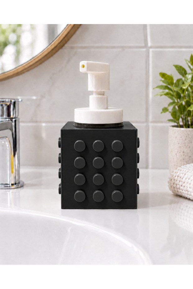 Lego Patterned Decorative Liquid Soap Dispenser and Pump Set