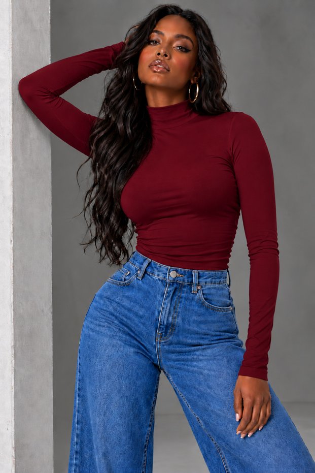Women's Half Turtleneck 100% Cotton Body & Underwear