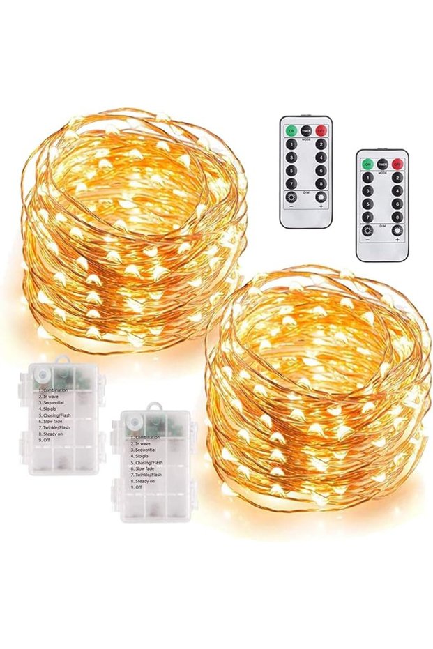 أضواء ستارة غرفة النوم نيكومي 300 LED، إضاءة خلفية ساحرة، تعمل بالطاقة عبر USB مع 8 أوضاع إضاءة