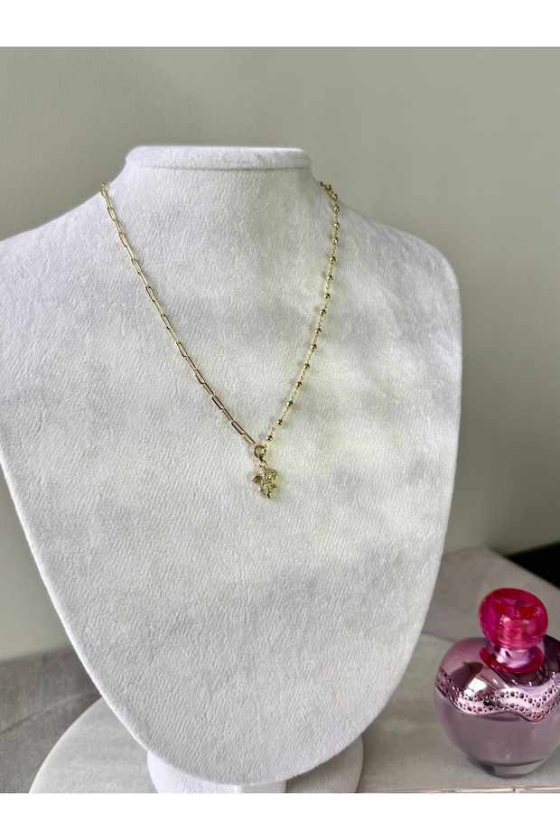 Lotus Gold Steel Necklace