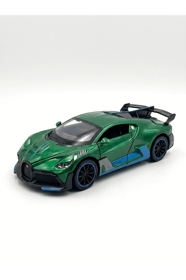 Pull-And-Release Car with Opening Doors, Metal Car with Sound and Light 1:32 Sr-3206 Green