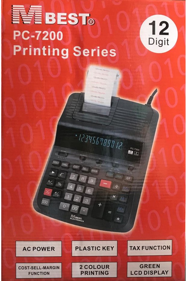 آلة حاسبة طابعة M BEST PC-7200 12 - متجر موشتريةتي